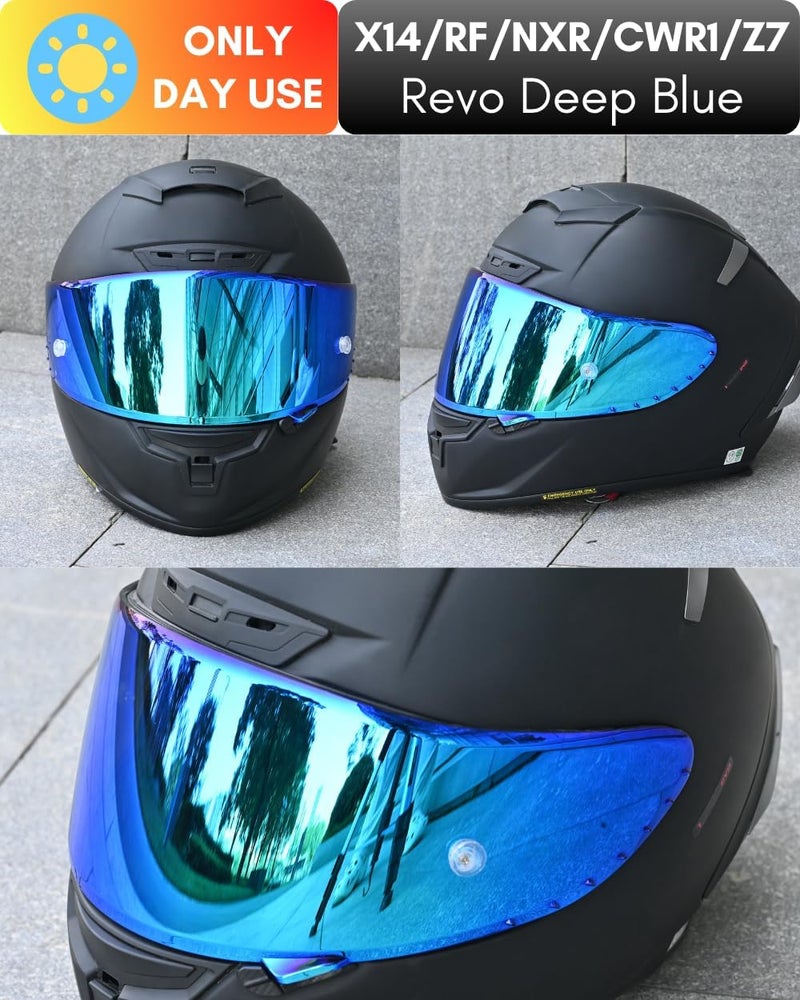 Logto CWR-F1 Shield for RF-1200 Visor X14 NXR RF-SR Z7 Motorcycle Helmet Visor Replacement Sun Protection Anti-Scratch, Universal - Image 4